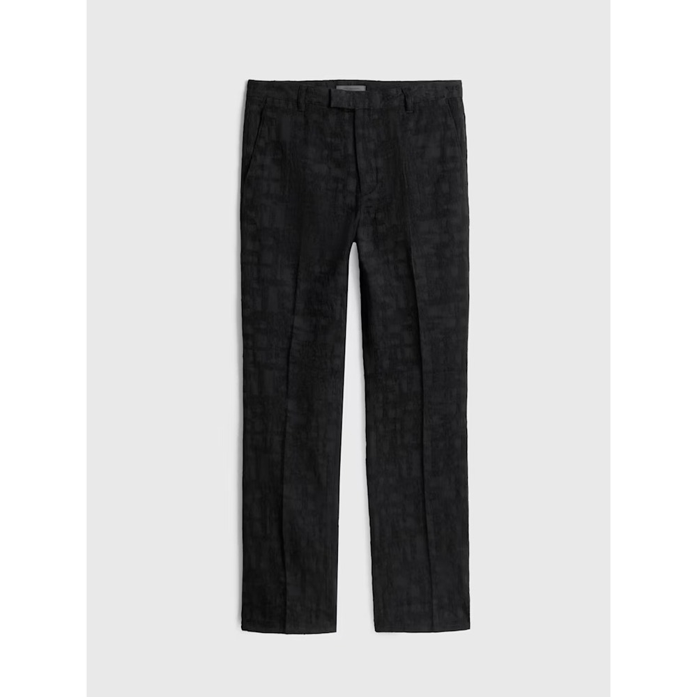 John Varvatos Poro Pants Men IT 50 US 32x32 Black Textured Jacquard‎ NWT $348